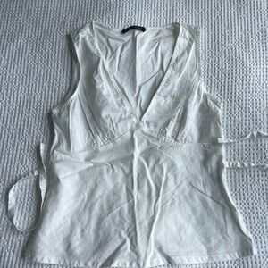 Brandy Melville Gray Tank Top Wrap Tie Front